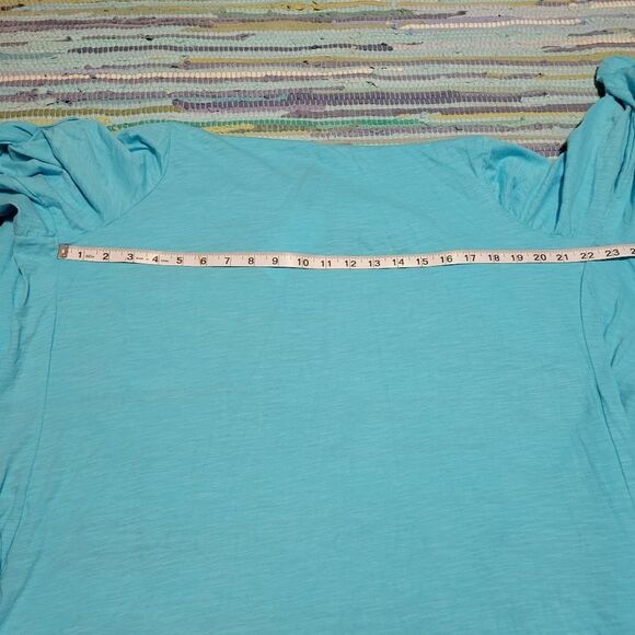 Fashion Bug Women's Open Cardigan 3/4 sleeve, Turquoise, OX - Picture 9 of 9